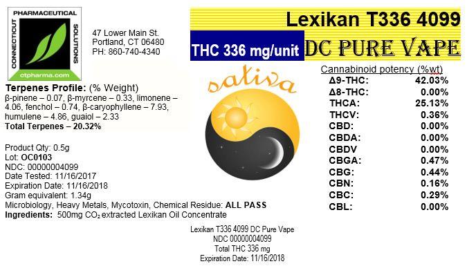 Pure Vape Logo - Lexikan T336 4099 DC PURE Vape (CPS) - The Healing Corner