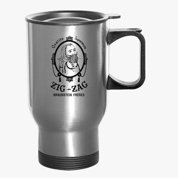 Silver Zig Zag Logo - Zig Zag Logo Travel Mug