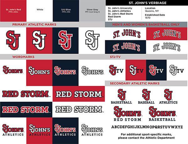 Red Storm Logo - Brand Identity. John's University Athletics