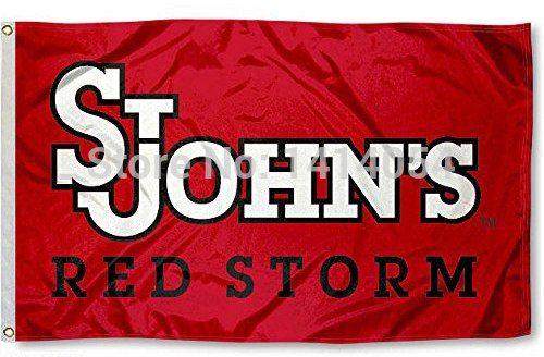 Red Storm Logo - ST JOHN'S RED STORM LOGO Flag 3X5FT NCAA Banner 100D Polyester ...