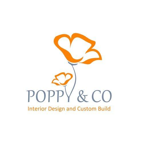 Orange Poppy Logo - Design a beautiful poppy flower logo for interior designer and ...