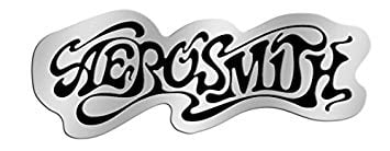 Aerosmith Original Logo - Aerosmith Logo on Silver STICKER, Original Licensed Symbol