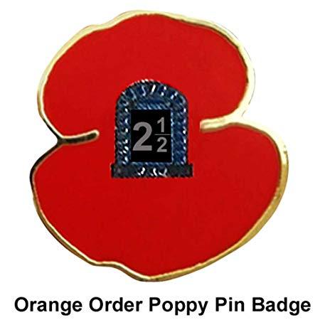 Orange Poppy Logo - Remembrance Day Orange Order Poppy Pin Badge (25mm): Amazon.co.uk ...