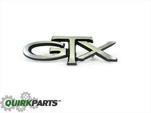 Plymouth GTX Logo - Plymouth GTX FRONT Fender Emblem MOPAR GENUINE OEM BRAND NEW