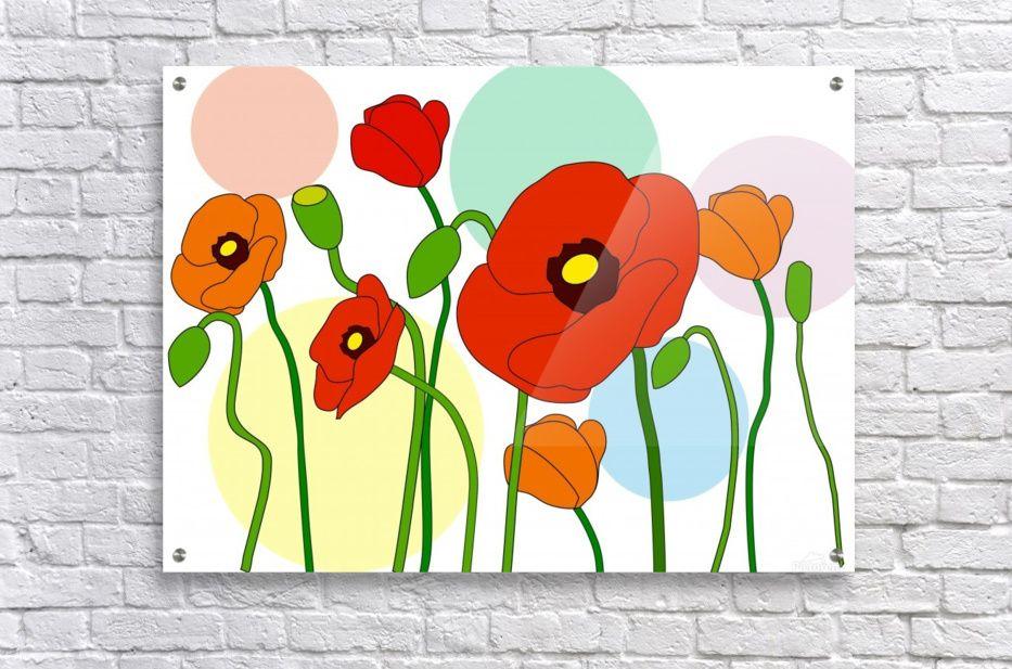 Orange Poppy Logo - Red And Orange Poppy Flowers - One Simple Gallery Canvas