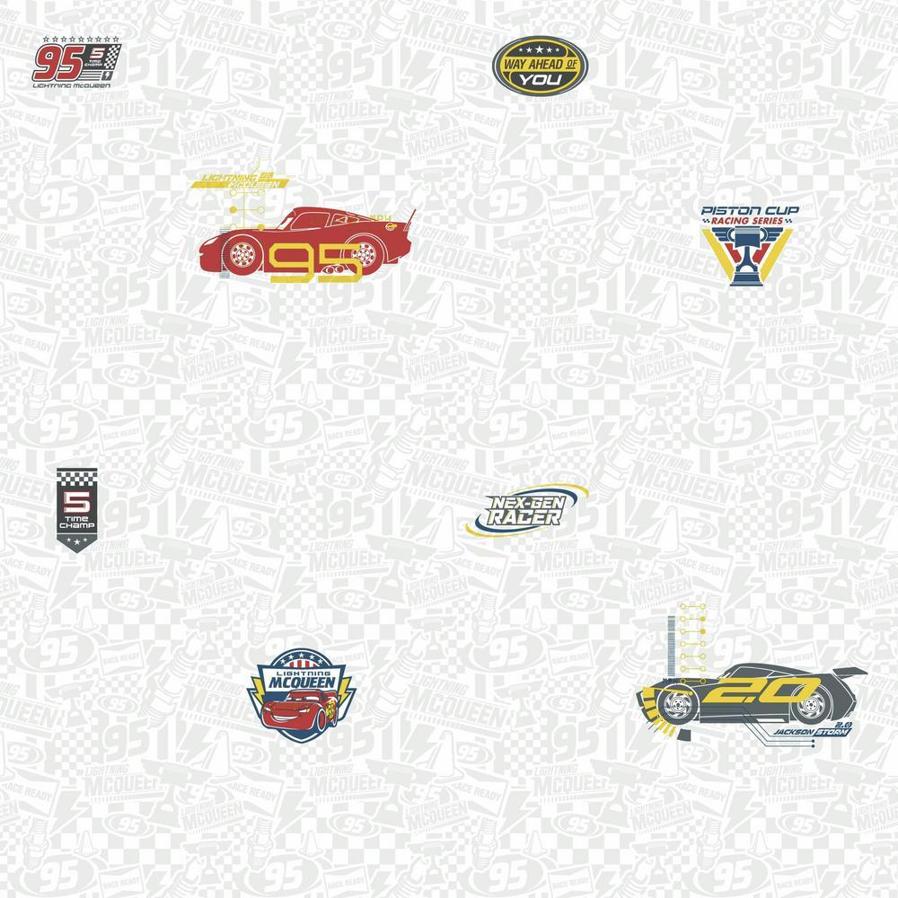 3 Disney Pixar Cars Logo - York Wallcoverings Disney Kids III Disney Pixar Cars 3 Racing ...