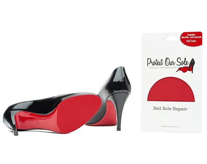 Red Sole Logo - PROTECT OUR SOLE Red Rubber Sole Repair for Christian