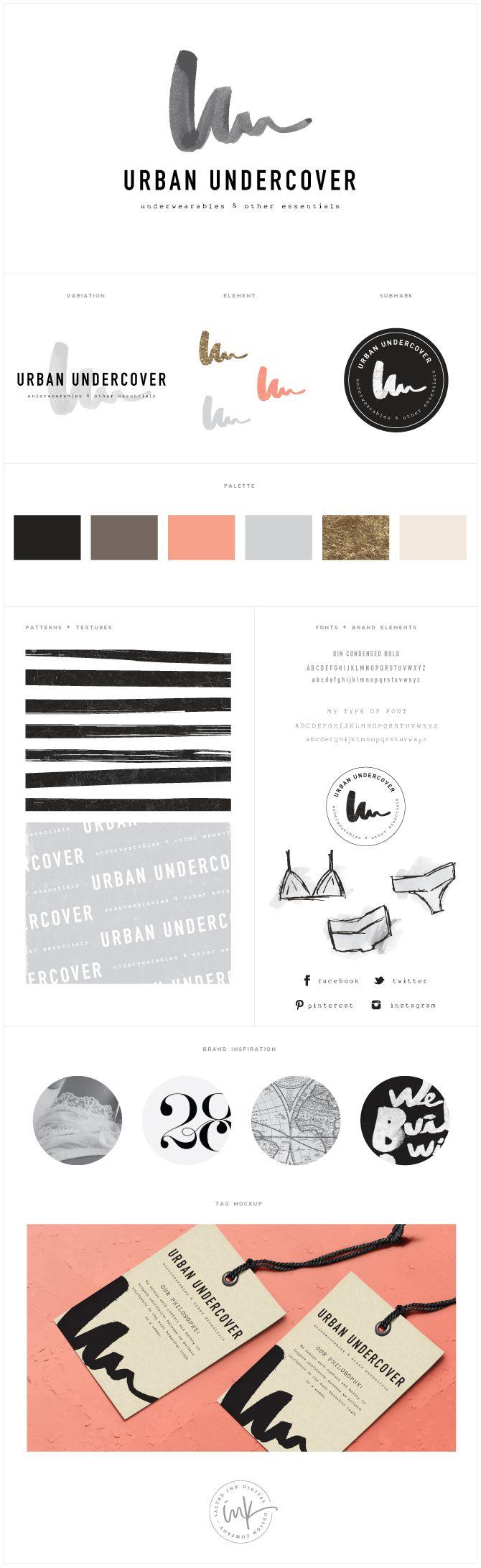 Undercover Brand Logo - Brand Launch: Urban Undercover - Salted Ink Design Co.