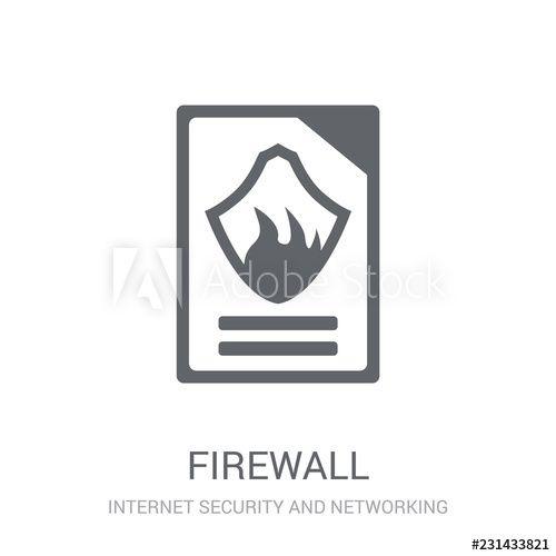 Firewall Logo - Firewall icon. Trendy Firewall logo concept on white background from ...
