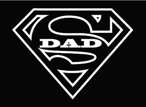 Dad Logo - Superman Dad Logo image. Vinyl. Super dad, Dads