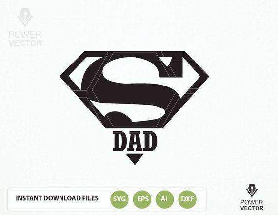 Dad Logo - Super Dad T shirt Design Svg. Super Daddy Vinyl Cut File for | Etsy