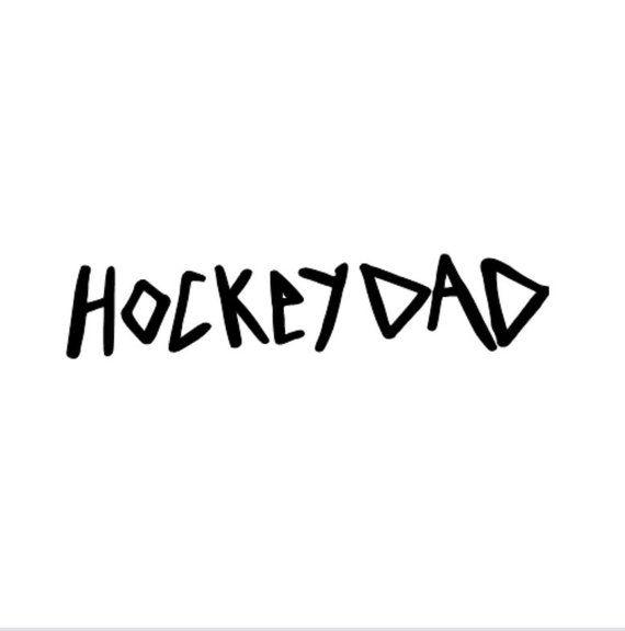 Dad Logo - hockey dad logo vinyl decal sticker