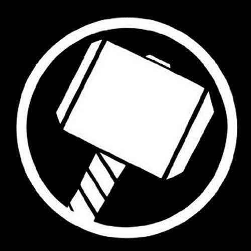 Black and White Thor Logo - Thor logo. Superheroes. Thor symbol, Thor, Avengers