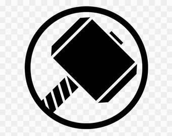 Black and White Thor Logo - Thor logo