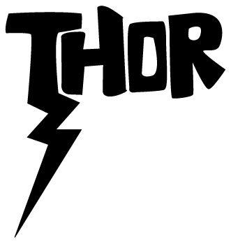 Black and White Thor Logo - Thor Logo
