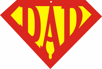 Dad Logo - Super Dad Printables | Super Dad Logo | Superman template | Super ...