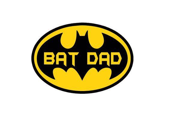 Dad Logo - Batman Dad Decal.Batman Logo. Batman Decal for Yeti car decal | Etsy