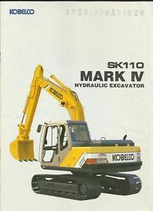 Kobelco Mark 4 Logo - KOBELCO MARK IV SK 110 HYDRAULIC EXCAVATOR CONSTRUCTION TRUCK ...