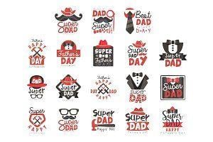 Dad Logo - Best Father ever logo design ~ Illustrations ~ Creative Market