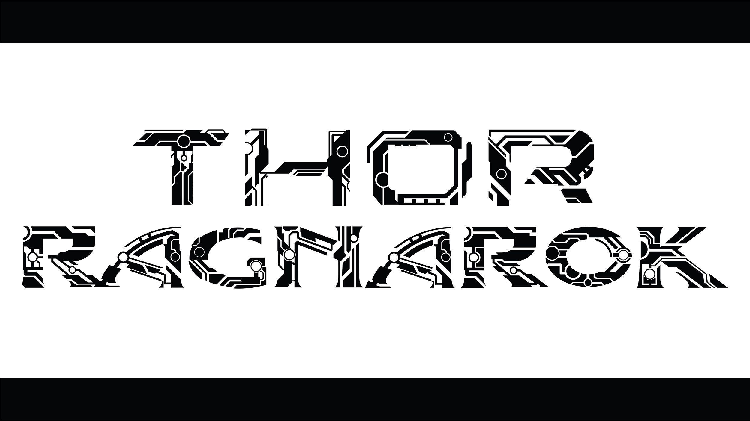 Black and White Thor Logo - Thor Ragnarok. Main on End Title Sequence Case Study