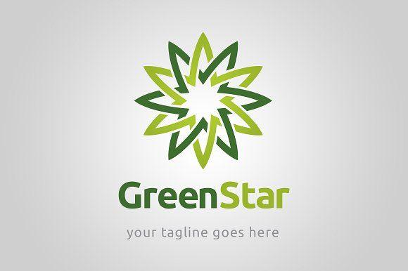 Green Star Logo - Green star logo template Logo Templates Creative Market