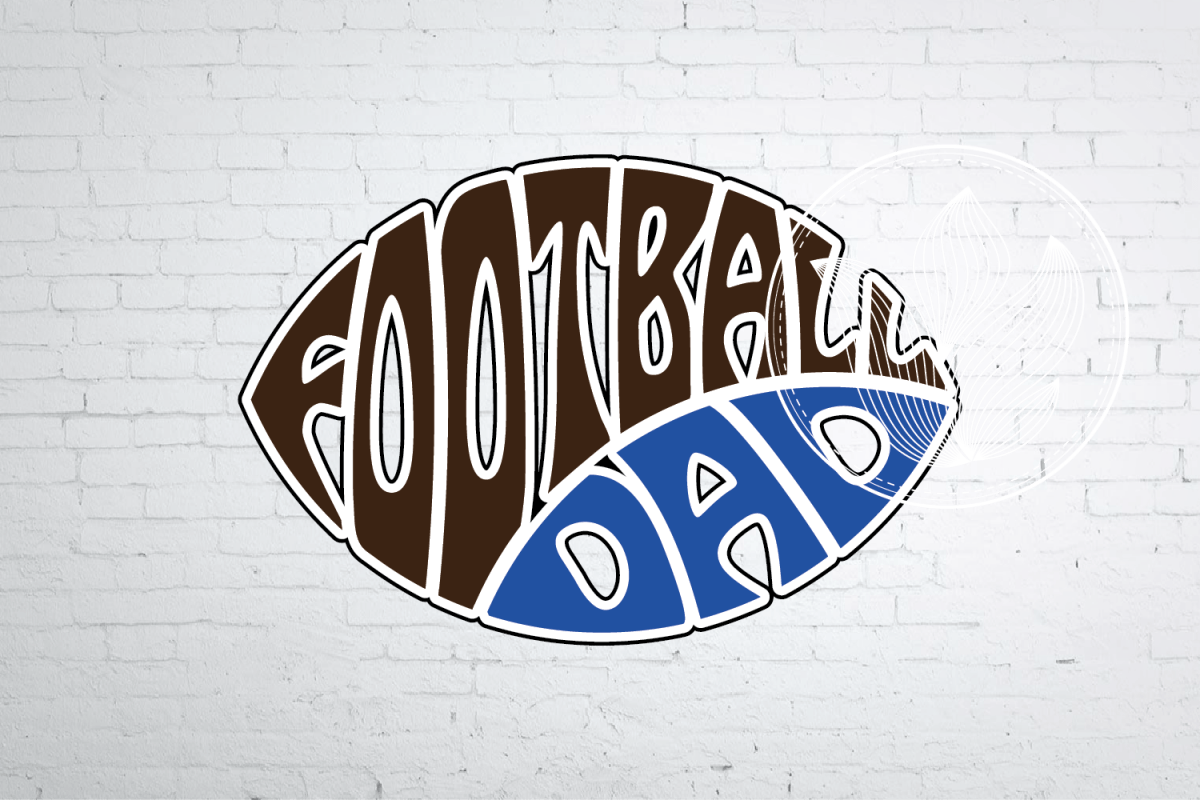 Dad Logo - Digital Football dad Word Art in Oval Football shape, Football dad ...