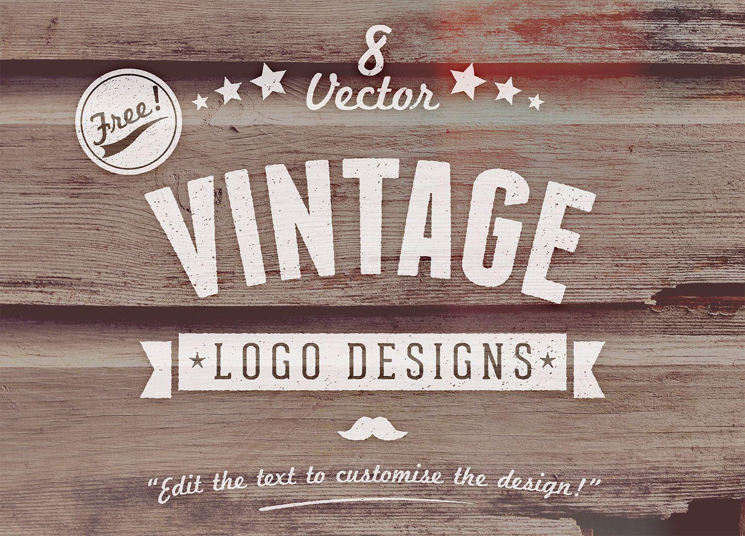 Vintage Design Logo - 8 Free Customizable Vector Vintage Style Logo Designs