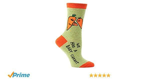 White and Blue Q Logo - Blue Q Crew Socks, Baby Carrot at Amazon Women's Clothing store: