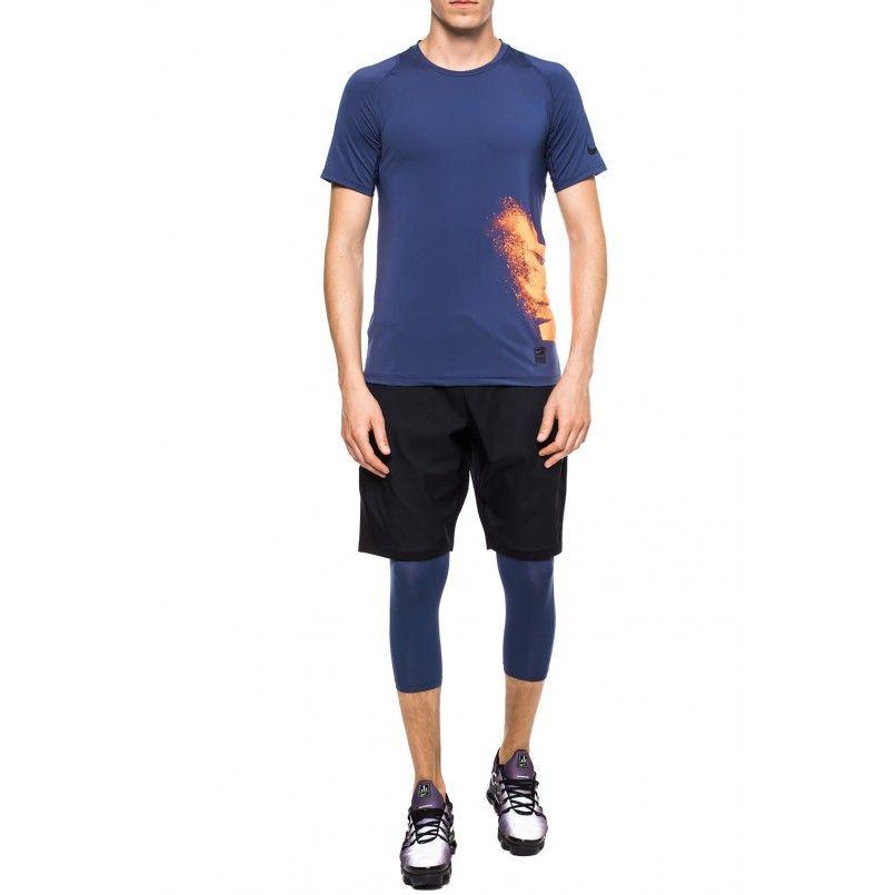 Navy Blue Nike Logo - Low Cost NIKE Logo-printed Leggings Navy Blue Mens Deck Shorts Free ...