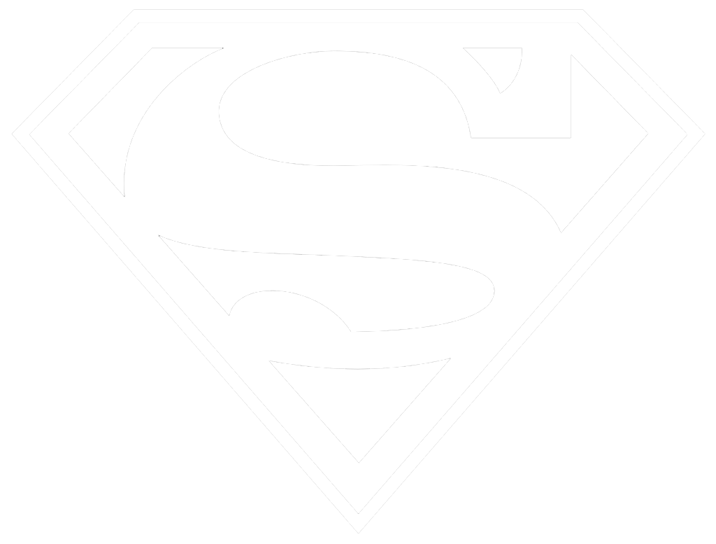 Black and White Superman Logo - Black And White Superman Logo Transparent Images | PNG Arts