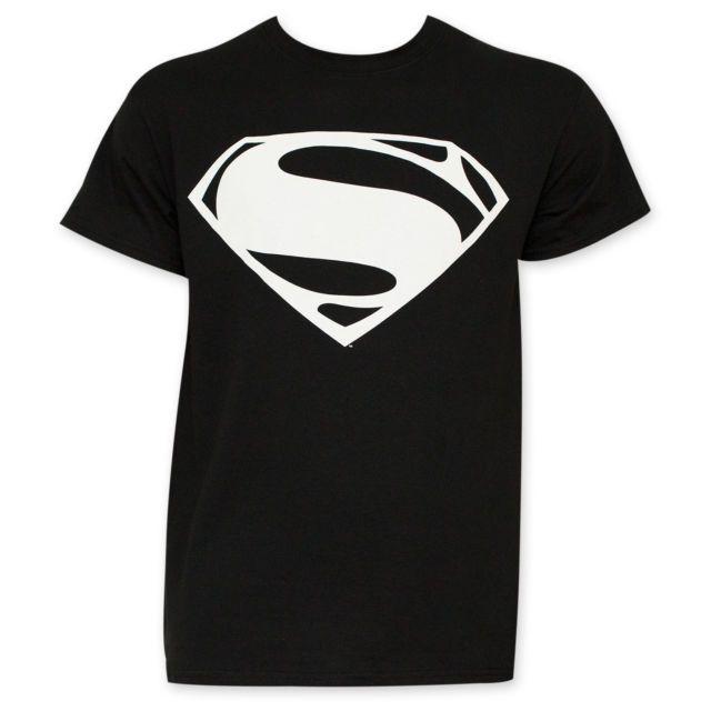 White Superman Logo - Batman V Superman and White Superman Logo Tee Shirt Black Small | eBay