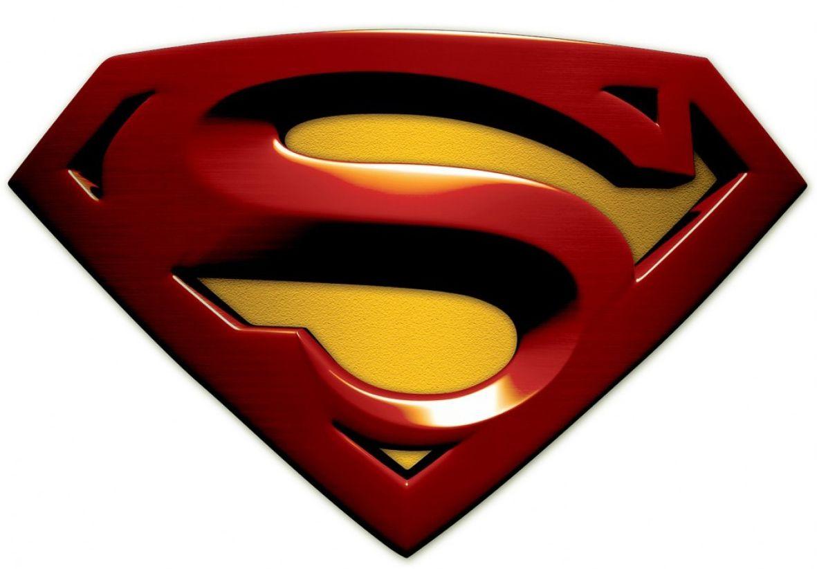 White Superman Logo - And White Superman Logo Clipart Image