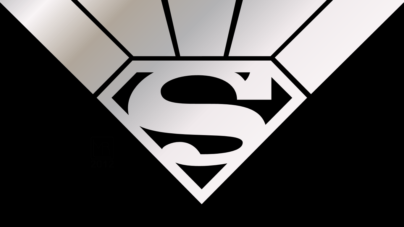 Black and White Superman Logo - Black Superman Wallpapers - Wallpaper Cave
