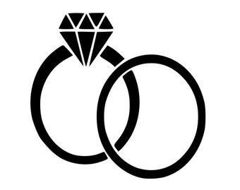 White Ring Logo - Diamond ring logo | Etsy