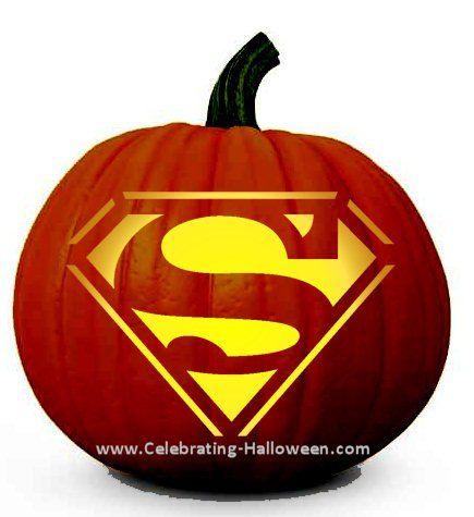 Pumpkin Superman Logo - Superman Pumpkin Carving Stencil - Celebrating Halloween