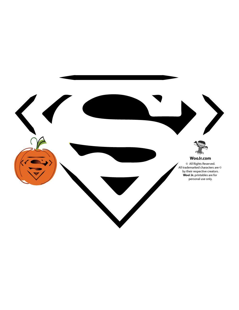 Pumpkin Superman Logo - Superman Logo Pumpkin | Woo! Jr. Kids Activities