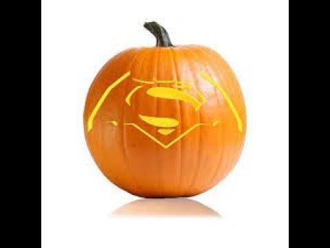 Pumpkin Superman Logo - Carving Batman V Superman Logo in a Pumpkin - YouTube
