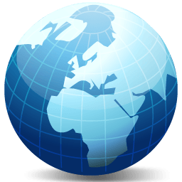 World Map Globe Logo - Globe Earth World Vista Network Internet Map / DevCom Network Set 1