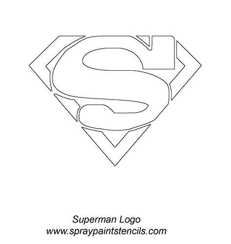 Pumpkin Superman Logo - superman-logo-stencil by lea.reynolds01, via Flickr | T417 ...