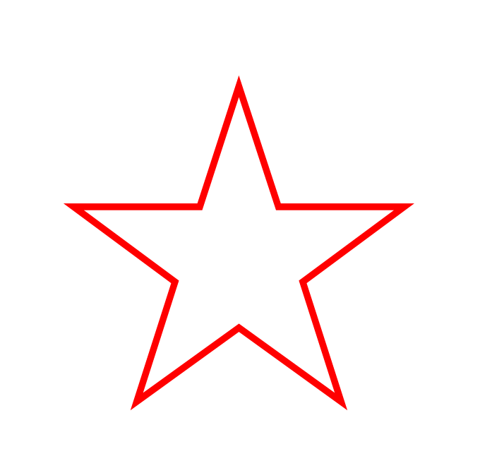 Hollow Red Star Logo - Free Red Star Picture, Download Free Clip Art, Free Clip Art on ...