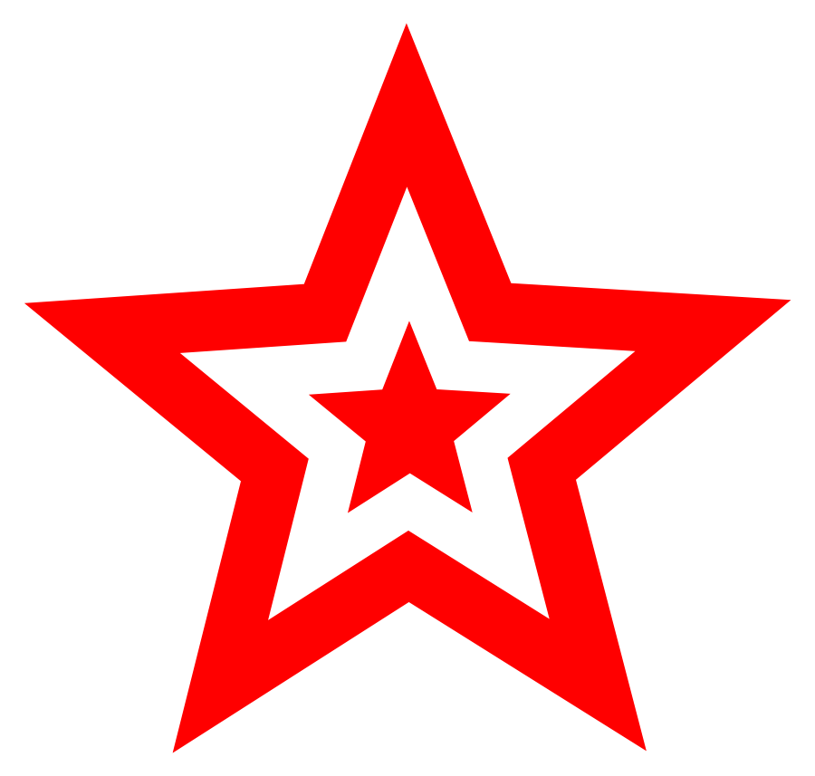 Hollow Red Star Logo - Free Red Star Picture, Download Free Clip Art, Free Clip Art on ...