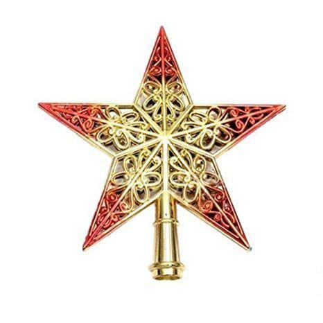 Hollow Red Star Logo - JJ Store Red Blue Purple Hollow Out Christmas Tree