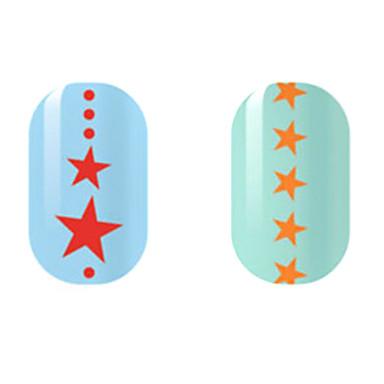 Hollow Red Star Logo - Red Orange Star Hollow Nail Stickers 4996541 2018