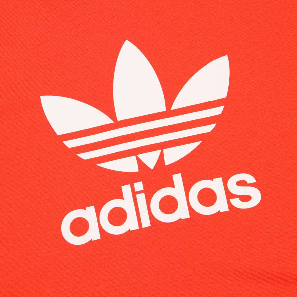 Red Adidas Logo - Adidas Trefoil Logo T-Shirt | Dh5777 Bright Red| Aphrodite1994