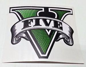 PS3 Logo - V logo ONLY Theft Auto V GTAV sticker vinyl decal ps3 ps4