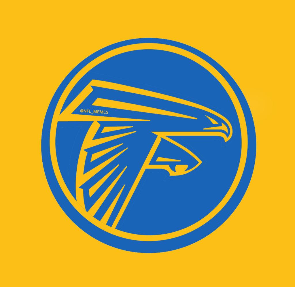 Blue and Yellow Falcon Logo - BREAKING: Falcons Update Logo Following Blowing Huge Lead In Super ...