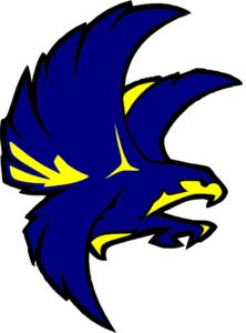 Blue and Yellow Falcon Logo - Falcon Clip Art at Clker.com - vector clip art online, royalty free ...
