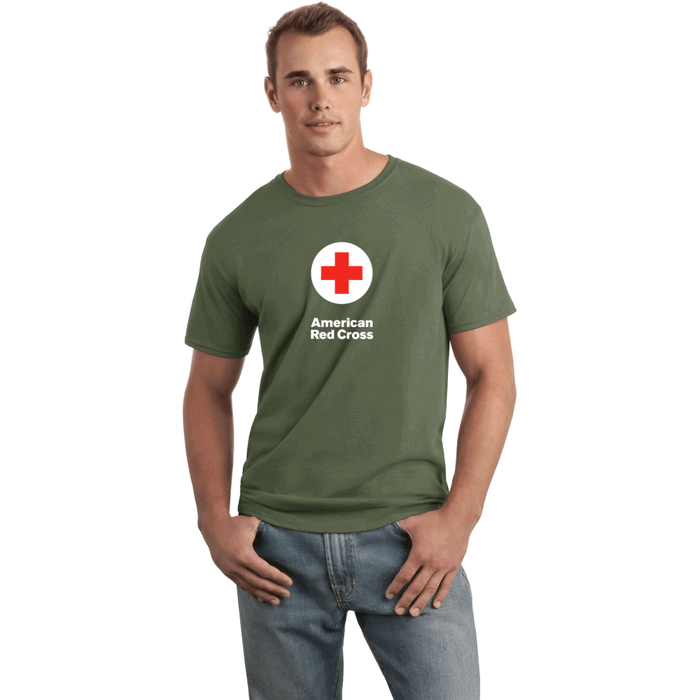 Classic American Red Cross Logo - Unisex 100% Cotton T Shirt With ARC Logo. Red Cross Store