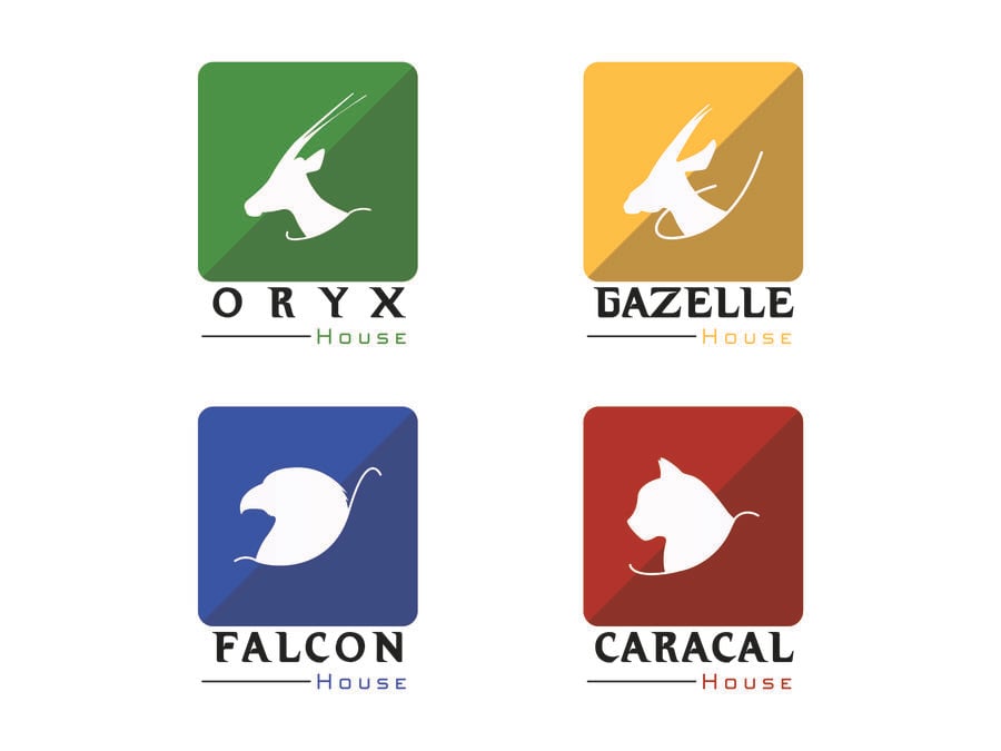 Blue and Yellow Falcon Logo - Entry #18 by JunaidAman for 4 School House Logos. We have Oryx ...