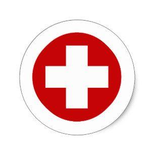 Classic American Red Cross Logo - Red Cross Stickers | Zazzle